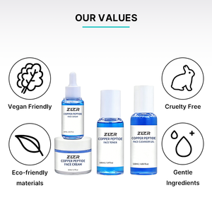 Private Label OEM Vegan Anti-Wrinkle Glowing Skin Care Set Vitamin C Hyaluronic Acid Pore Refining <b>Serum</b> Luxurious <b>Face</b> All Skin - Product Image 3