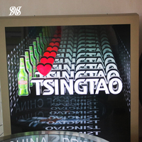Publicité 3D LED Infinity Mirror Avec Lumières Infinity Neon Sign Infinity Mirror Led Light Abyss Mirror Luminous Letter
