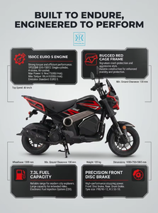 <span class=keywords><strong>Scooter</strong></span> à essence 150cc 4 temps refroidi par air EURO 5 <span class=keywords><strong>CDI</strong></span> 6,9 kW Vitesse maximale 80 km/h Réservoir <span class=keywords><strong>de</strong></span> carburant 7,3 L <span class=keywords><strong>Scooter</strong></span> à essence Moped Vente en gros - Product Image 2