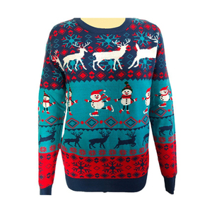 <span class=keywords><strong>Pull</strong></span> à col rond en tricot Jacquard <span class=keywords><strong>de</strong></span> Noël personnalisé pour femmes <span class=keywords><strong>pull</strong></span> d'hiver décontracté vente en gros Top Cat Design - Product Image 6