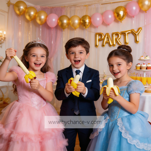 Idée cadeau d'entreprise pour employé pour remonter le moral blagues pratiques jouet réaliste faux fruit presser banane pour soulager le stress - Product Image 2