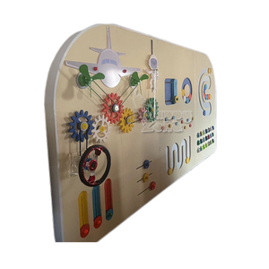 Mur en bois STEM interactif Montessori personnalisé vente en gros de jouets éducatifs sensoriels d'aire de jeux intérieure pour le musée des sciences de l'école - Product Image 1