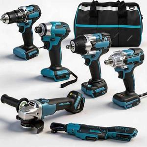 Kit d'outils de réparation automobile 6-en-1 sans balais 18V Lithium-Ion, moteur brushless, garantie 12 mois, fer et cuivre, le plus vendu - Product Image 2
