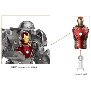 Fondjoy Saga del Infinito - Figura <span class=keywords><strong>de</strong></span> Acción <span class=keywords><strong>de</strong></span> Hulkbuster Modelo Original Ensamblado Escala 1/7 45cm/18in con Muchos Accesorios Juguetes <span class=keywords><strong>de</strong></span> Colección - Product Image 3