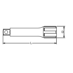 KOKEN - 4760-100 1/2 "Barre d'extension carrée-ACCESSOIRES DE CLÉ À DOUILLE EAN 4991644126330 1/2" - Product Image 2