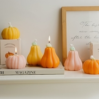 Bougie parfumée pour décoration de maison, cadeau de fête d'Halloween, bougie parfumée, créative, faite à la main, en cire de soja, citrouille, bougie parfumée décorative OEM