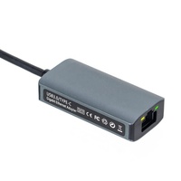 Çift Kafalı Tip-C USB-C Ethernet Adaptörü USB3.0 RJ45 Gigabit Kablolu Ağ Adaptörü 1000Mbps Uyumlu WindowsMacOS/Linux MacBook