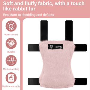 Fundas de felpa para muletas, almohadillas suaves para el antebrazo, cubiertas de confort para las manos para uso con andadores - Product Image 5