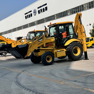 Precio de Fábrica, Mini Cargadora 4x4 con Retroexcavadora, Máquina de Construcción Multifuncional de Alta Resistencia en Venta - Product Image 1