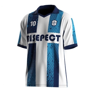 Polo de football léger à col en V avec empiècements à séchage rapide, zones anti-transpiration et options de blocs de couleurs personnalisés pour les échauffements - Product Image 1