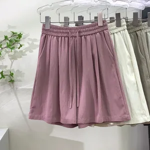 Hot selling Style Plus Size women sport wear Summer Casual Slimmer Shorts Solid Color Outdoors Lightweight Shorts