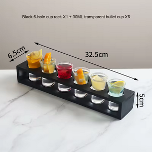 Set Gelas <span class=keywords><strong>Shot</strong></span> Kristal Grosir untuk Minuman Alkohol Kuat, Koktail, dengan Tempat Gelas <span class=keywords><strong>Shot</strong></span> Esensial untuk Bar - Product Image 3