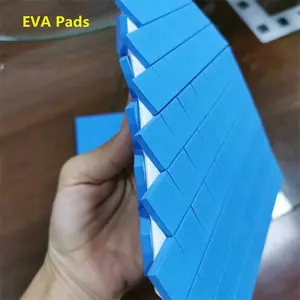 Cuscinetto statico in vetro protettivo in schiuma EVA con spessore 4mm di gomma blu + 1mm di schiuma su rotoli