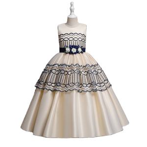 ウエスタンエレガントハイエンドガールのウェディングドレス<span class=keywords><strong>10</strong></span>歳の女の子のための大きな弓のドレスピンクの子供たちの誕生日のパーティードレス - Product Image 4