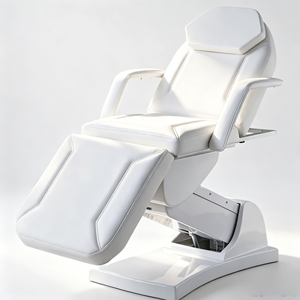 Cama de Masaje Eléctrica Plegable Portátil WSS con 3 Motores, Moderna y Lujosa en Color Blanco, Universal para Salón, Spa, Hotel, Clínica Médica - Product Image 1