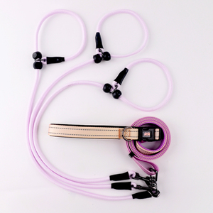 Guinzaglio Doppio per Cani con Rotazione a 360° Anti-Groviglio, Corda in Nylon Resistente, Regolabile, Morbido, Durevole, con Stampa Riflettente per 2 Cani - Product Image 1