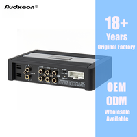 Processeur audio de voiture DSP 6 canaux avec amplificateur de classe AB 4 canaux, égaliseur 31 bandes, système audio de voiture