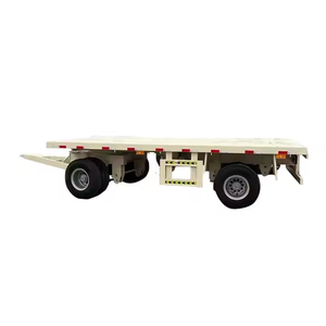ZHONGSHENGTIANQI 20ft-53ft Flatbed Semi Truck <b>Trailers</b> with 2-5 Axles 70kg Payload Fast Shipping for Cargo Transportation - Product Image 1