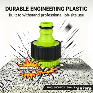 1/2-3/4" Female Plastic <strong>Tap</strong> Adaptor Universal Garden Hose Quick Connector-Durable PP Plastic Water <strong>Tap</strong> Pipe <strong>Attachment</strong> - Product Image 2