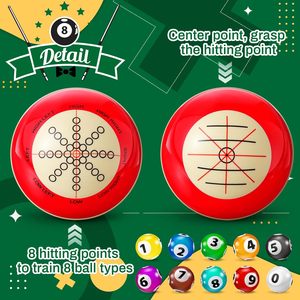 Bille de billard d'entraînement Gemscream, taille réglementaire 2-1/4 pouces, avec points pour la pratique - Product Image 3