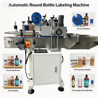 Étiqueteuse pneumatique automatique pour bouteilles, machine d'étiquetage de bouteilles carrées à haute efficacité, avec PLC, fabriquée par GANETAL