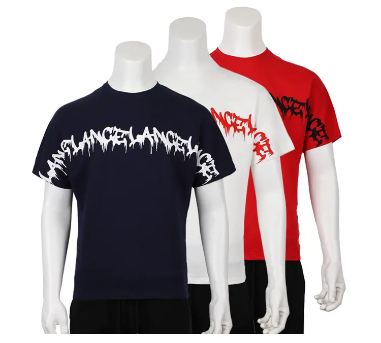 Nieuwe Custom Logo Gedrukt Grafische Tshirt Hipster Hiphop T-shirt Mens Oversized T-shirt
