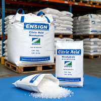 Citroenzuurmonohydraat, voedingskwaliteit E330, CAS 5949-29-1, zuurteregelaar voor sap, frisdrank, snoep, bakkerijproducten en dranken.