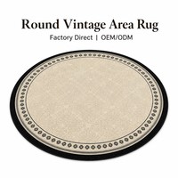 Tapis de chambre rond nordique moderne, tapis circulaire personnalisé, antidérapant, résistant à l'usure, insonorisant, esthétique, lavable, tapis OEM