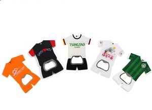 New Trend Custom Logo & Shape Sports Jersey Keychain T Shirt Shaped Plastic Bottle Opener - Product Image 4