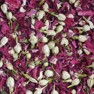 1 kg de Pétalos de Rosa de Jazmín Secos, Pétalos de Flores Secas para Bodas, Biodegradables, Naturales, Ecológicos, Cañones de Confeti, Decoración de Mesa y Baño - Product Image 1