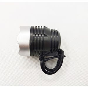<b>Bicycle</b> Handlebar <b>Light</b> Led Aluminum Alloy Rechargeable 4 Modes Waterproof IpX4 Black - Product Image 2