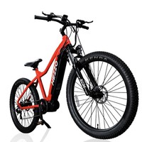 Vélo électrique tout-terrain transfrontalier très populaire pour adultes, avec assistance à la mobilité, longue autonomie, suspension de fourche, frein à disque, 45 km/h