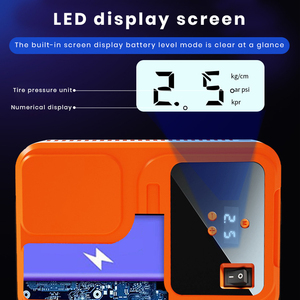 Démarreur de voiture 12V avec gonfleur de pneus, booster d'urgence multifonctionnel 6 en 1, courant de pointe de 800A, affichage numérique - Product Image 6