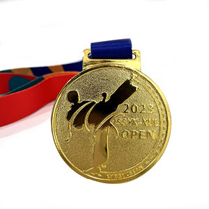 Médaille d'ébauches de sports d'arts martiaux en métal 3D prix d'<span class=keywords><strong>or</strong></span> Taekwondo karaté judo personnalisé en gros pas cher - Product Image 4