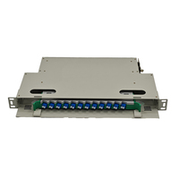 Panneau de brassage fibre optique LC 24 cœurs 1U 19 pouces pour montage en rack, cadre de distribution ODF en acier laminé à froid robuste FTTH