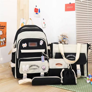 Conjunto de <span class=keywords><strong>mochila</strong></span> impermeable para niños con estuche para lápices, fiambrera, <span class=keywords><strong>mochila</strong></span> de hombro, <span class=keywords><strong>mochila</strong></span> escolar para niños, <span class=keywords><strong>mochila</strong></span> para chicas adolescentes - Product Image 4