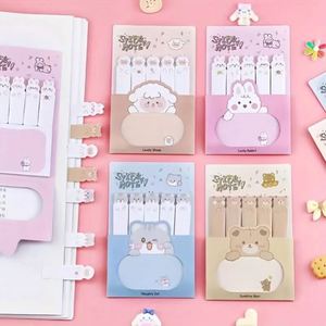 Creative Cartoon Portable Notebook Student Convenient Sticky Note Combination Index Tabs Back-to-School Essentials Memo <b>Pads</b> - Product Image 1