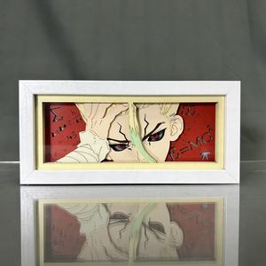 Papier découpé <span class=keywords><strong>Anime</strong></span> Led boîte à lumière <span class=keywords><strong>Dr</strong></span> pierre lampe de bureau pour chambre décoration enfant cadeau d'anniversaire Manga lampes de Table Lightbox 20CM - Product Image 2