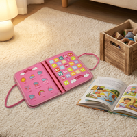 Livre sensoriel Montessori portable en feutre pour bébés, livre d'activités éducatives précoces, livre d'autocollants magiques pour enfants
