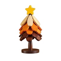 Sous-verre en bois résistant à la chaleur en forme de sapin de Noël, tapis de table isolant thermique, support décoratif pour pot pour table à manger