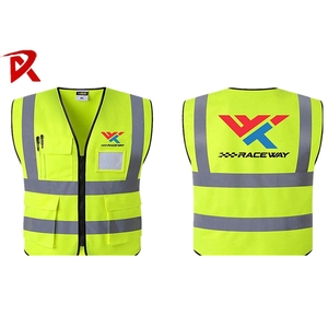 Veste de sécurité réfléchissante pour ouvriers du bâtiment avec logo imprimé, haute visibilité, 100% tissu, <span class=keywords><strong>gilet</strong></span> de sécurité fluorescent <span class=keywords><strong>orange</strong></span> vert - Product Image 1