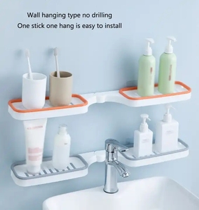 Venta al por mayor: Estante de esquina plegable de alta calidad para baño, con drenaje, para lavado de manos - Product Image 4