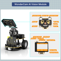 Nexbit Microbit AI Robot visi mobil STEM Kit pendidikan Plug-and-Play pemrograman grafis dengan modul elektronik dan Kit