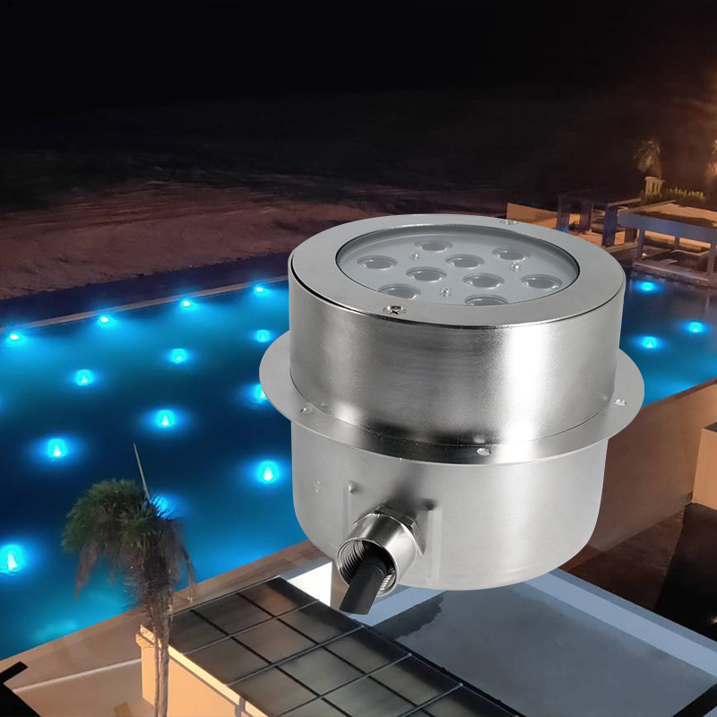 IP68 Waterproof Full Color RGB LED Pool Lighting 316L Stainless Steel Body with Warm White and RGBW CCT 3W Dimmable Pool Light