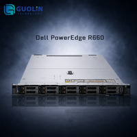 Serveur d'entreprise à double socket DDR5 pour applications de centre de données, serveur rack 1U Dell PowerEdge R660 avec processeur Intel Xeon Scalable