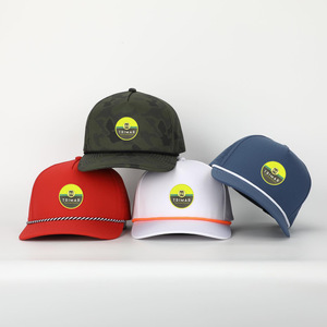 Trou découpé au laser perforé sportif personnalisé 5 panneaux en caoutchouc respirant PVC Logo Performance étanche Sports Camo Casquette de baseball <span class=keywords><strong>Golf</strong></span> - Product Image 2
