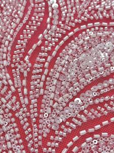 Nuovo disegno ricamato tessuto francese maglia pizzo paillettes pizzo abito da sposa abito da sposa - Product Image 3