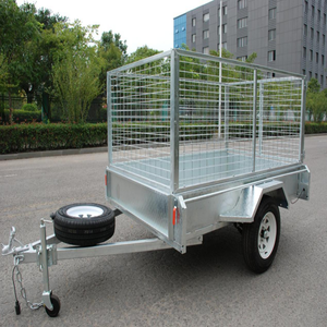 6x4 steel cargo box cage trailer