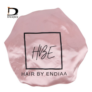 Biểu Tượng Tùy Chỉnh Tùy Chỉnh Hai Lớp Có Thể Đảo Ngược Bán Buôn Lụa Satin Bonnets Đêm Ngủ Cap Cho Cô Gái Và Phụ Nữ - Product Image 4