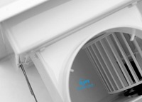 Ventilateur d'extraction de plafond en plastique pour salle de bain, extracteur de tuyau monté au plafond, ventilation d'air, ventilateur de plafond